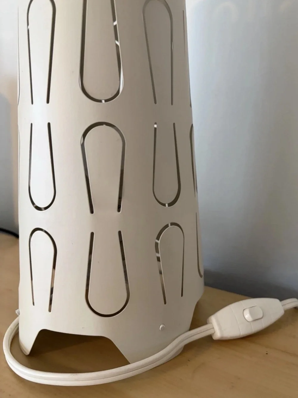 90s IKEA KAJUTA Lamp David Wahl Design White Adjustable Cutout Metal 12